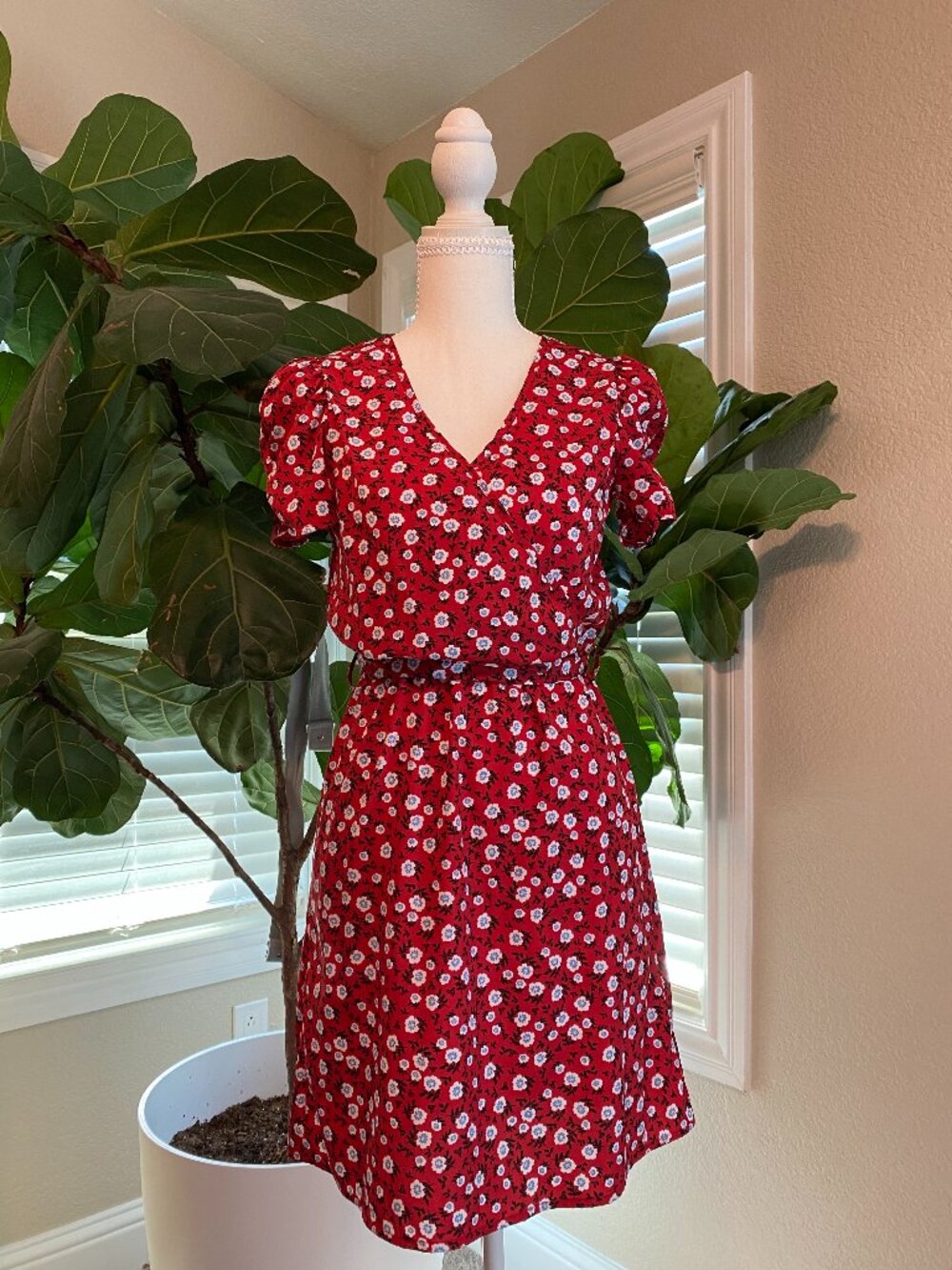 💕 Romantic Floral Prairie Mini Dress | Cottagecore Coquette Style